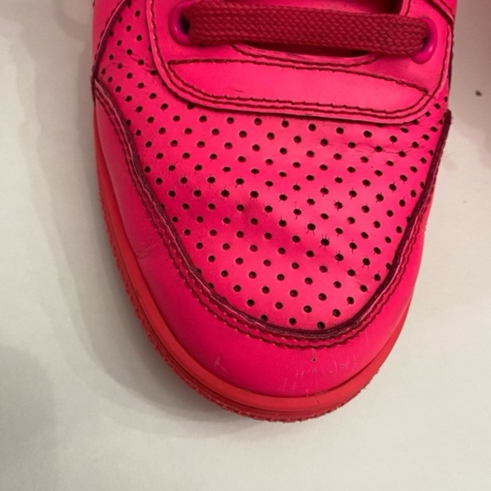 Gucci Mens Leather High Top Coda Hot Pink Sneakers GG on Tongue Size EU 38 US 8 - Picture 13 of 16